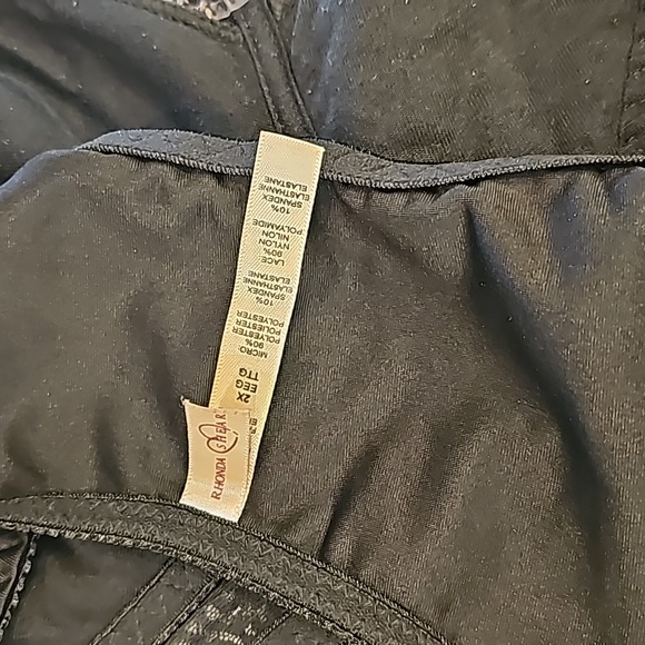 Rhonda Black Lacey Bra Straps, black, 2X no wire! - Picture 3 of 7